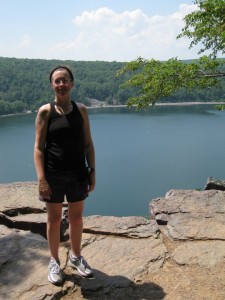 After a hot, sweaty hike at Devil's Lake State Park in Wisco