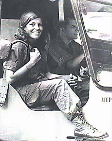 Denby Fawcett in Saigon 1967