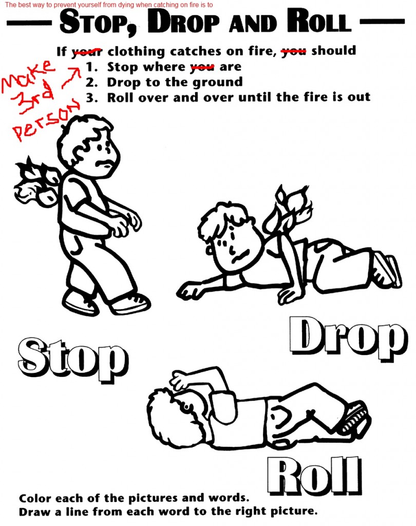 stop drop and roll stop drop and roll